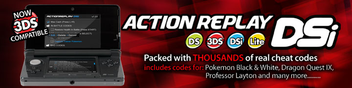 DSi Action Replay now 3DS Compatible