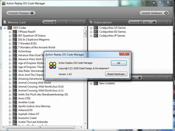 codejunkies ds action replay code manager download